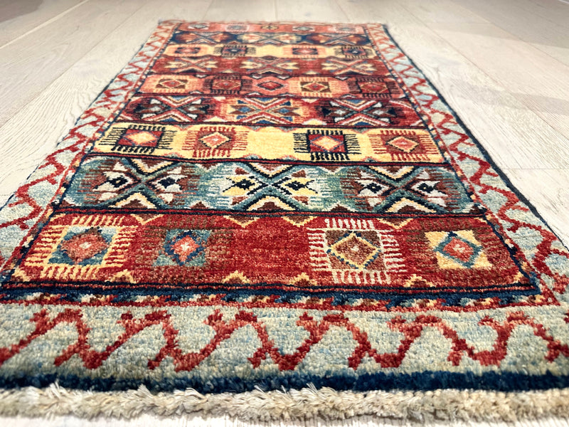 Chobi Handmade Vegi Dye Wool Rug (550-1968) 97x53cm