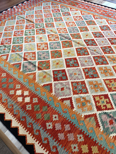 Kilim Chobi Handmade Multi Wool Rug (STK550-2112) 366X279CM