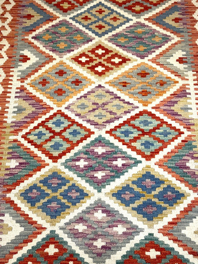 Kilim Chobi Handmade Multi Wool Runner Rug (STK550-2008) 578x85cm