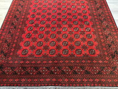 Bokhara Afghan Akhche Tribal Rug (STK550-2023) 292x197CM