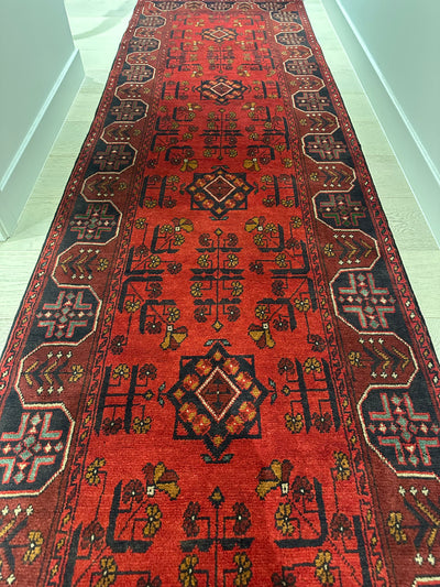 Khal Mohommadi Afghan Fine Tribal Wool Runner Rug (550-2019) 470X79CM