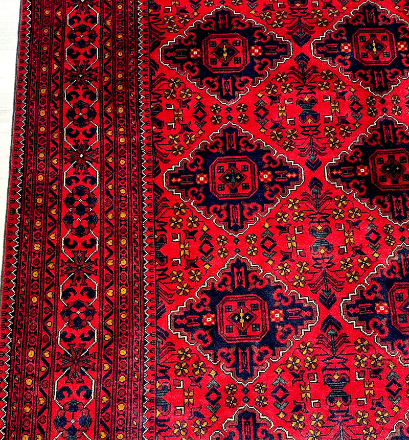 Kamyab Afghan Fine Tribal Wool Rug (550-2025) 294X197CM