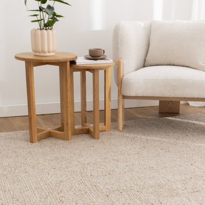 Oxley Pura Beige Modern Wool Rug