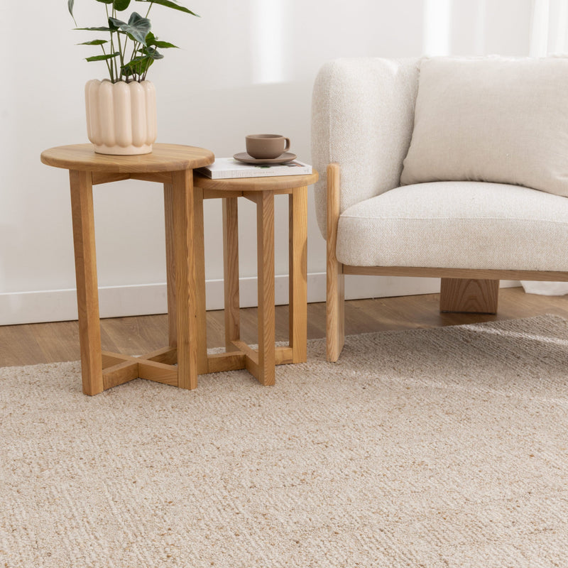 Oxley Pura Beige Modern Wool Rug