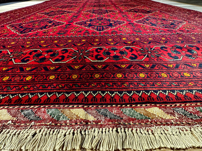 Kamyab Afghan Fine Tribal Wool Rug (550-2025) 294X197CM