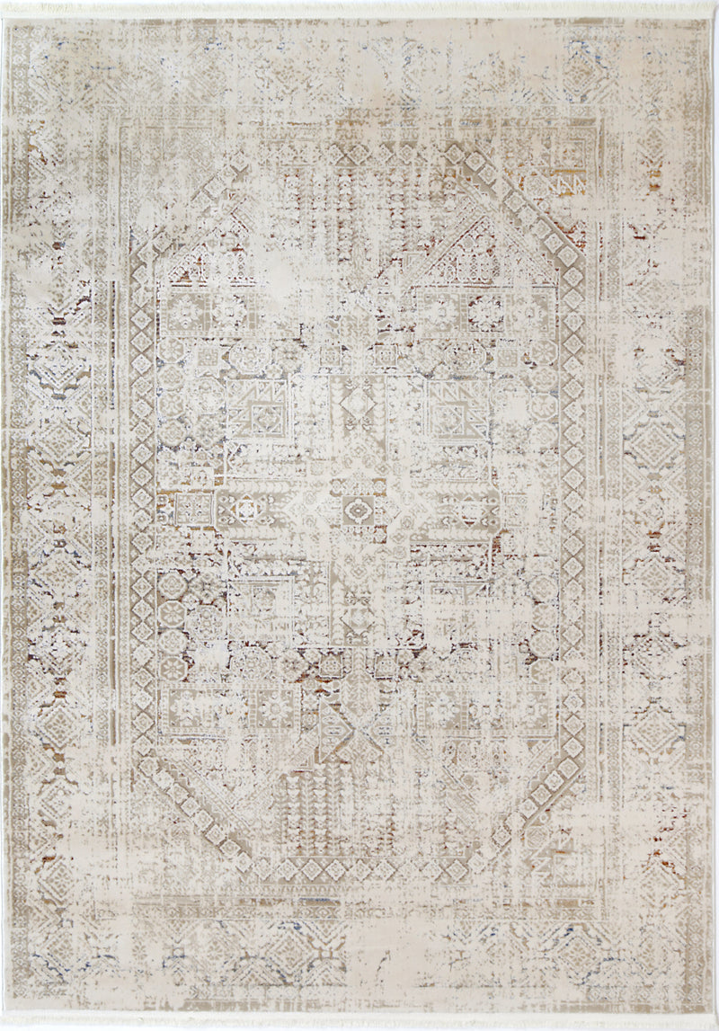 Bohemian Paradise Panel Beige Multi Rug - 03BMUL