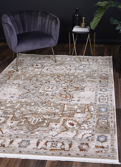 Bohemian Paradise Medalion Beige Multi Rug - 05BMUL