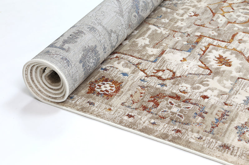 Bohemian Paradise Medalion Beige Multi Rug - 05BMUL