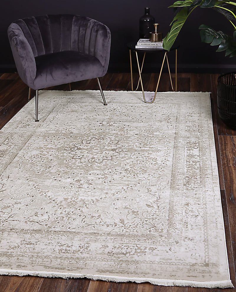 Bohemian Paradise Vintage Medalion Beige Rug - 08BEIG