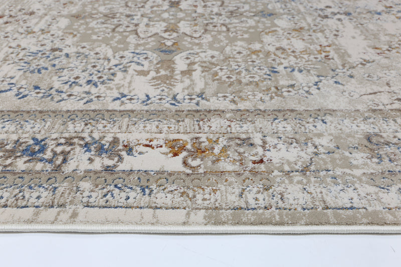 Bohemian Paradise Vintage Medalion Beige Multi Rug - 08BMUL