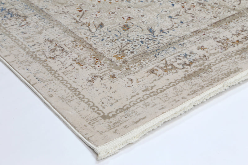 Bohemian Paradise Vintage Medalion Beige Multi Rug - 08BMUL