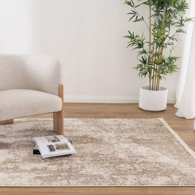 Bohemian Paradise One Modern Beige Rug - 01BEIG