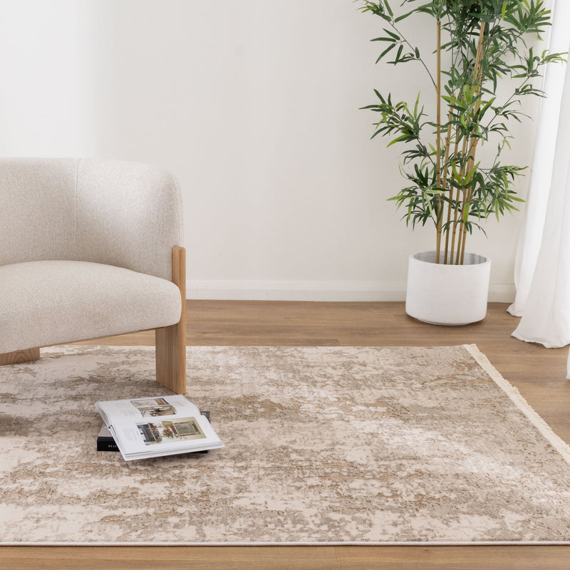 Bohemian Paradise One Modern Beige Rug - 01BEIG