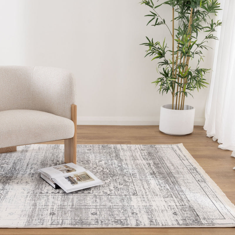 Bohemian Paradise Traditional Grey Rug