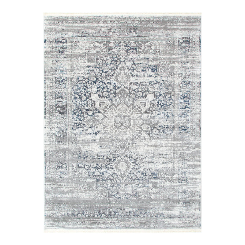 Bohemian Paradise Medalion Grey Blue Rug