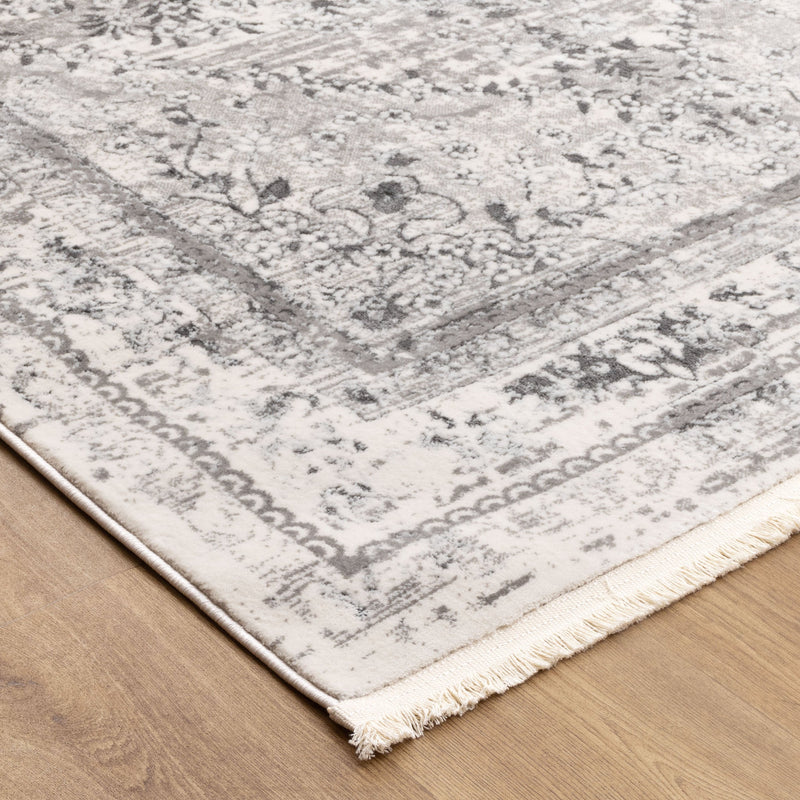 Bohemian Paradise Vintage Medalion Grey Rug