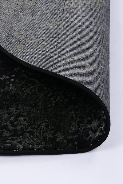 Milano Open Field Kerman Green Round Rug