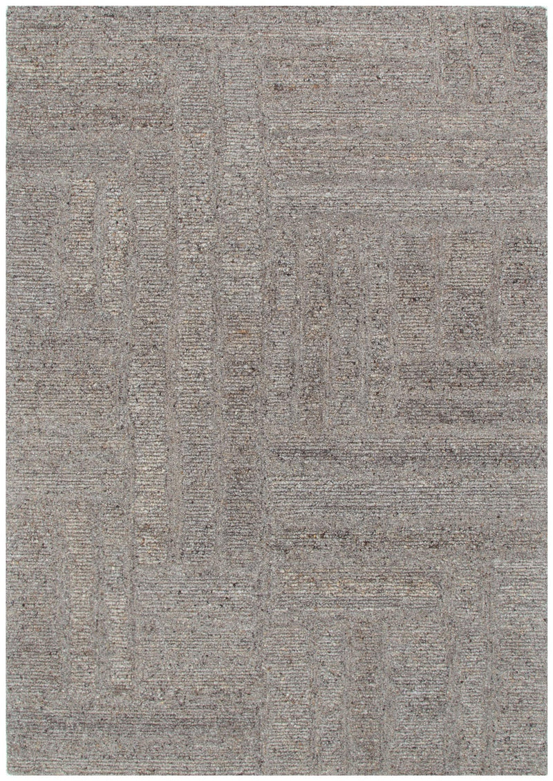 Oxley Pura Brown Grey Modern Wool Rug