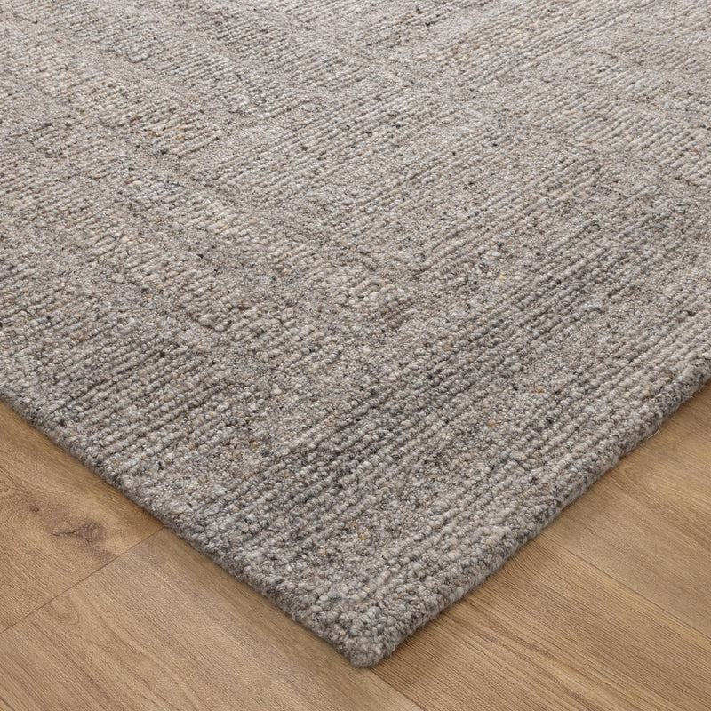 Oxley Pura Brown Grey Modern Wool Rug