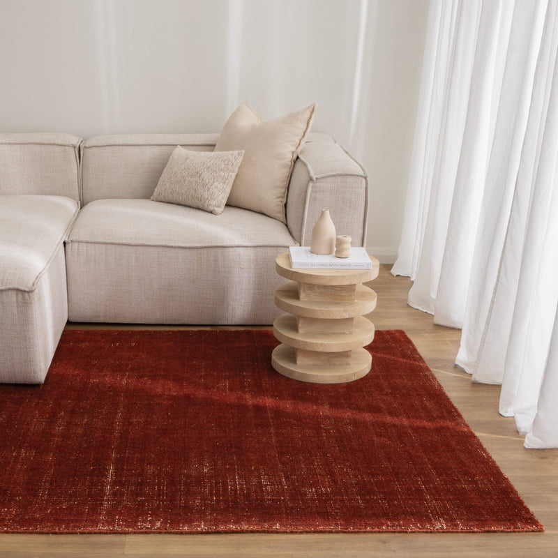 Hayat Loom Burnt Terracotta Indoor Outdoor Rug