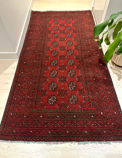 Bokhara Afghan Akhche Tribal Rug (STK550-2043) 197X95cm, Rugs Online Rugs Sydney Australia, www.rugsonlinerugs.com.au