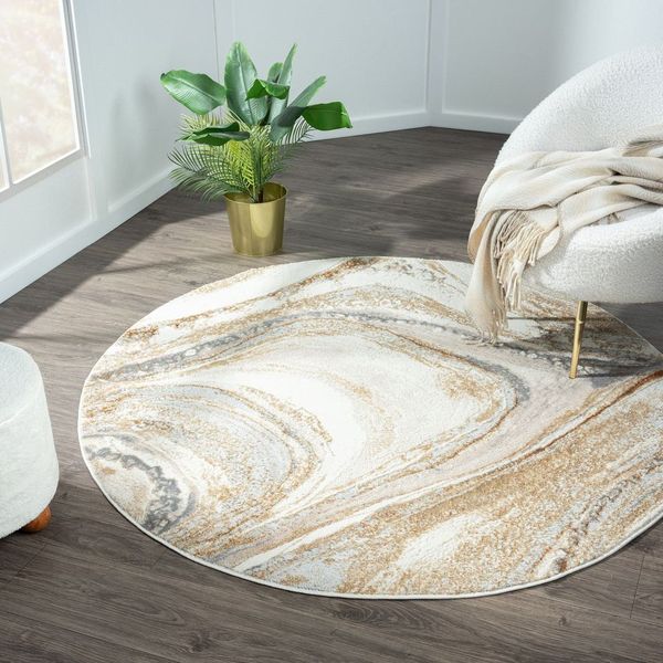 Bravo Eclipse Sand Round Rug – Rugs Online Rugs