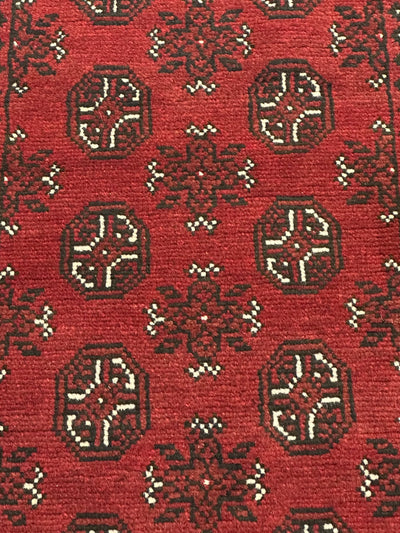 Bokhara Afghan Akhche Tribal Rug (STK550-2043) 197X95cm