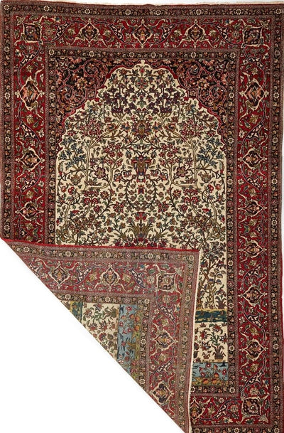 Isfahan Tree of Life Fine Persian Handmade Rug (STK600-1071) 187X126CM