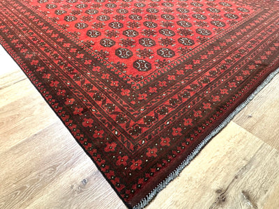 Bokhara Afghan Akhche Tribal Rug (STK550-2022) 292x197cm