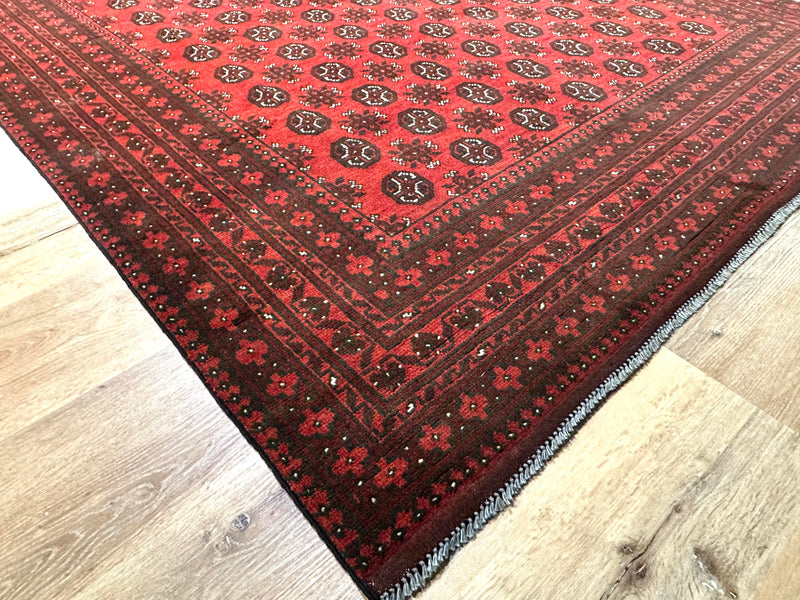 Bokhara Afghan Akhche Tribal Rug (STK550-2022) 292x197cm