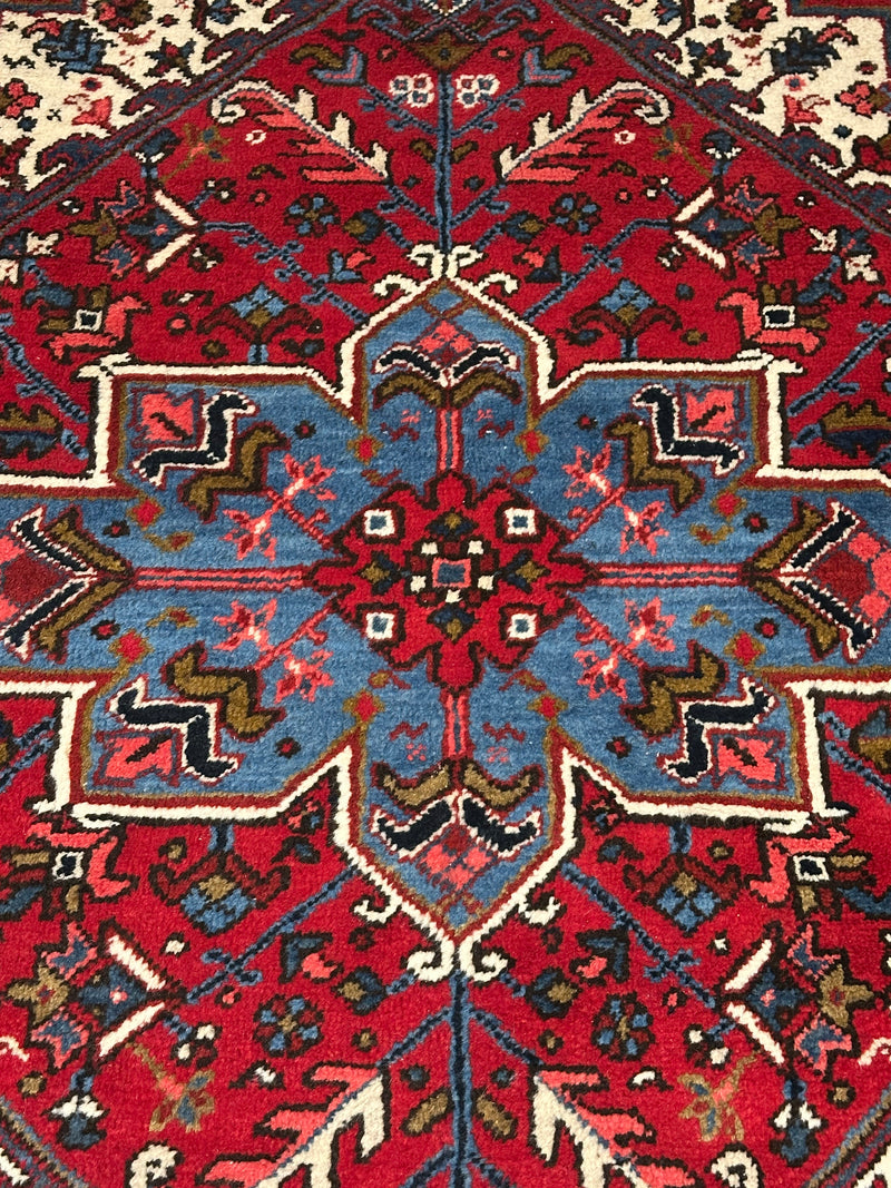 Heriz Fine Tribal Bold Geometric Wool Rug (STK310-4) 194X150CM