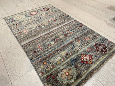 Kazak Khorjin Handmade Vegi Dye Rug (SKT550-1991) 98X58CM