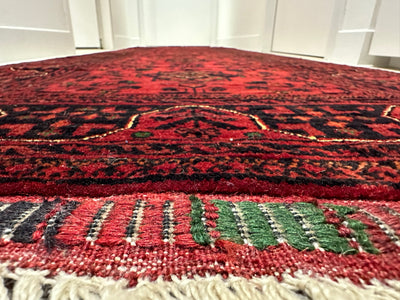 Kamyab Afghan Fine Handmade Tribal Wool Runner Rug (550-2036) 293X80cm