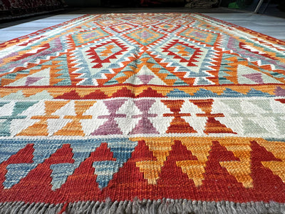 Kilim Chobi Handmade Multi Wool Rug (STK550-2107) 210X161CM