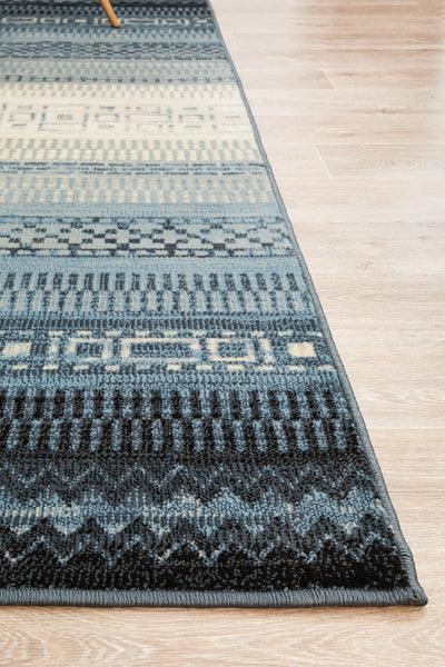 Sally Stripe Blue Rug