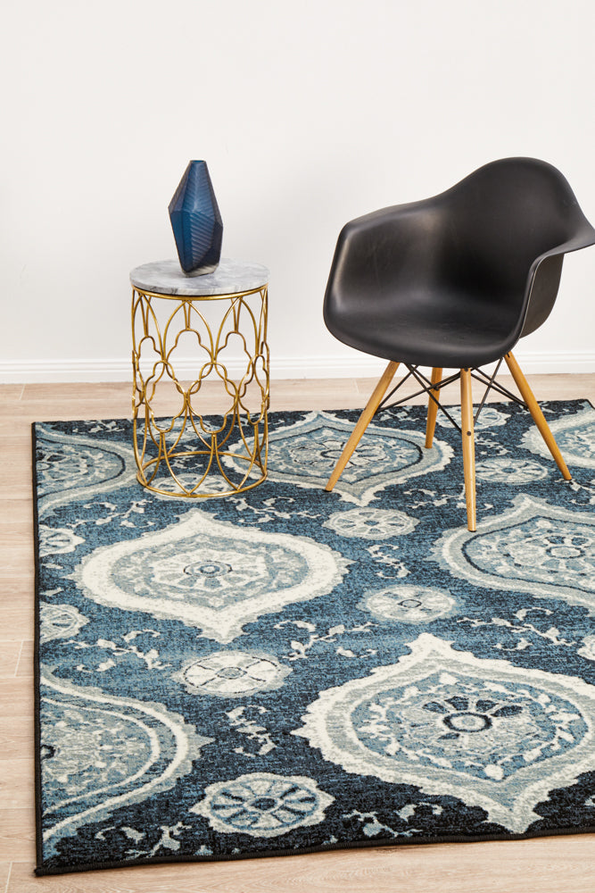 Sally Moroccan Navy Rug, Rugs Online Rugs Sydney Australia, www.rugsonlinerugs.com.au