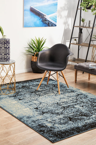 Sally Morgan Distressed Navy Rug