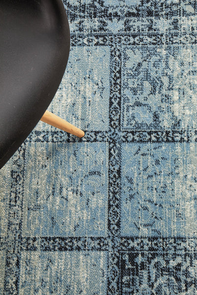 Sally Compartment Blue Rug, Rugs Online Rugs Sydney Australia, www.rugsonlinerugs.com.au