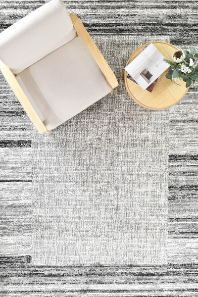 Ibiza Rio Light Grey Cream Rug