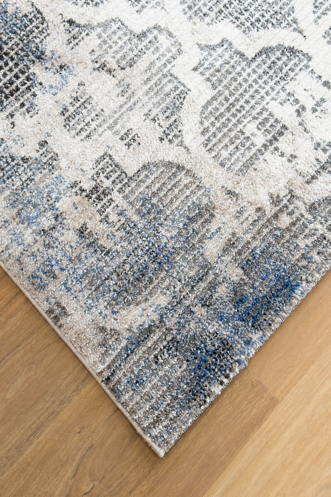 Ibiza Moroccan Dark Grey Cream Rug