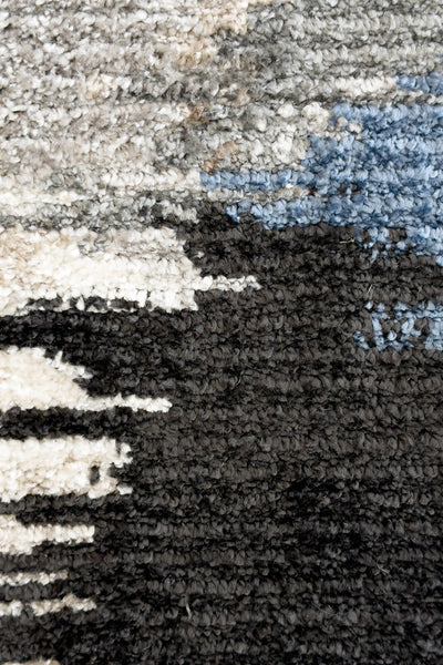 Ibiza Abstract Cream Dark Blue Rug