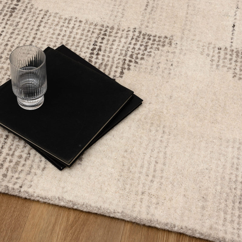 Denver Matrix Natural Wool Rug - CASS03