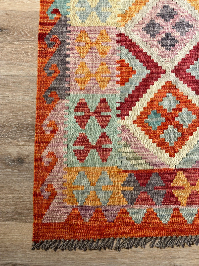 Kilim Chobi Handmade Multi Wool Rug (STK550-2061) 282X194CM