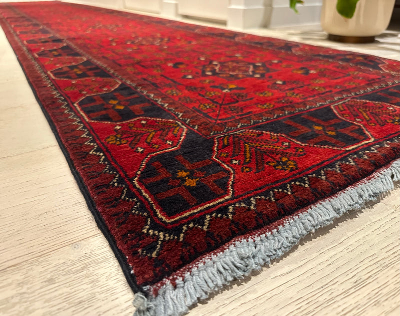 Khal Mohommadi Afghan Fine Tribal Wool Runner Rug (550-2017) 484x82cm