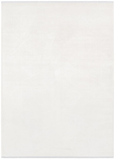 Castle Geometric Sleek Lines 3 White Rug