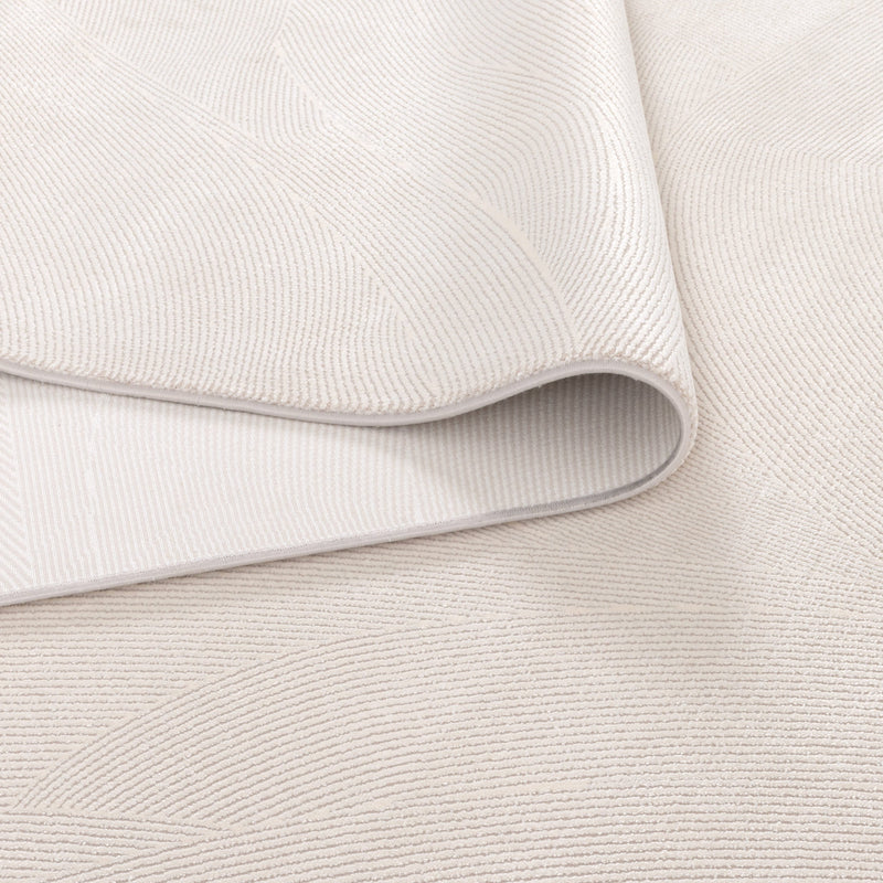 Castle Geometric Sleek Lines 3 White Rug