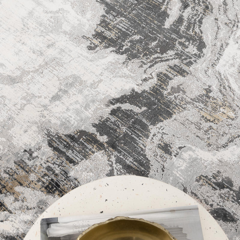 Castle River Marble 4 Grey Rug