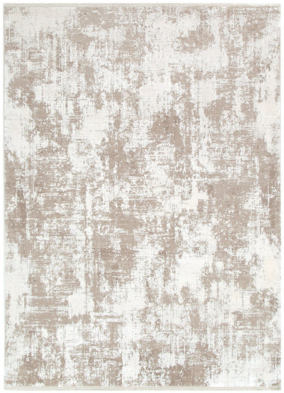 Castle Distressed 7 Beige White Rug