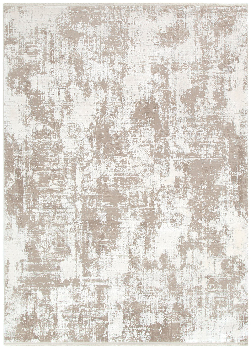 Castle Distressed 7 Beige White Rug