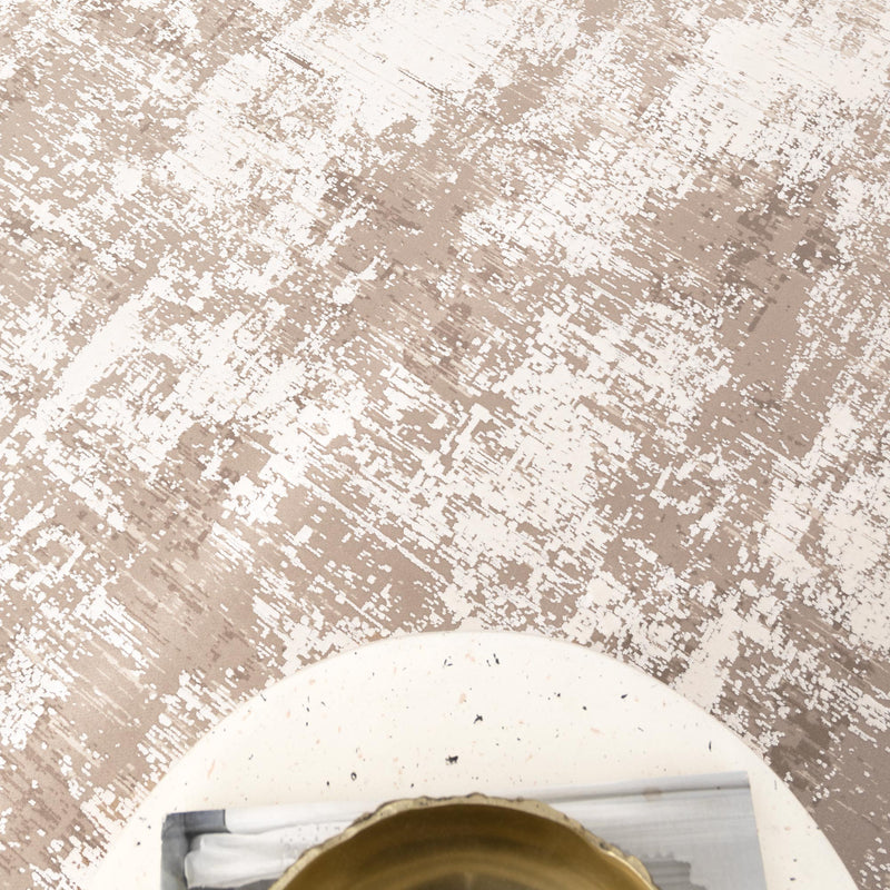 Castle Distressed 7 Beige White Rug